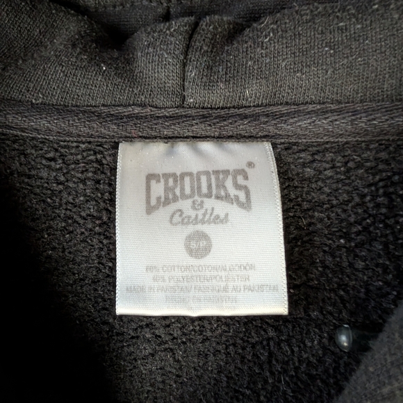 🖤 Crooks & Castles Black and Gold Hoodie - Picture 3 of 5